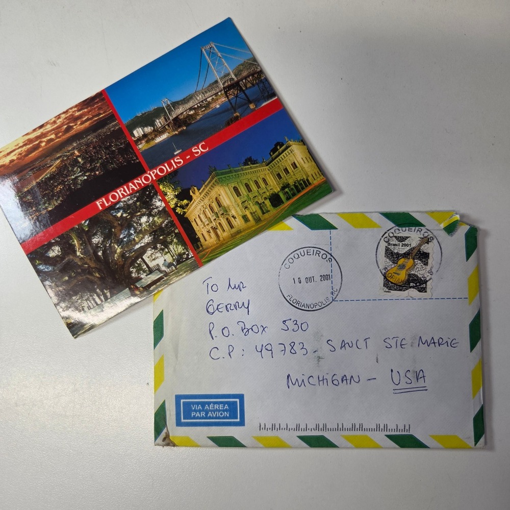 Florianopolis Brazil QSL Card 3 WJR 01 Santa Catarina Island 2002 Postcard